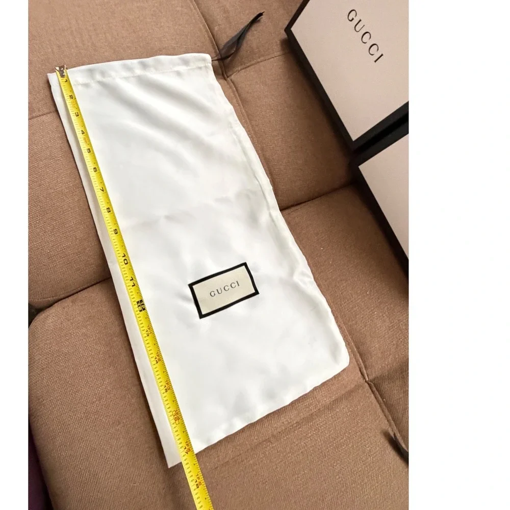 Gucci Set of 2 Large Shoe Boxes and 4 White Logo Dust Bags Luxury Storage